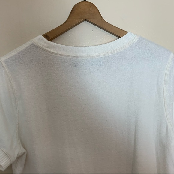 [Abercrombie & Fitch] Ivory White Soft Coy Short Sleeve Loungewear Top - Picture 8 of 8